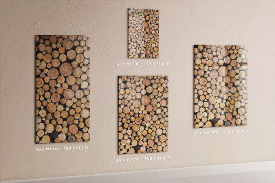 Notice board Tree trunks