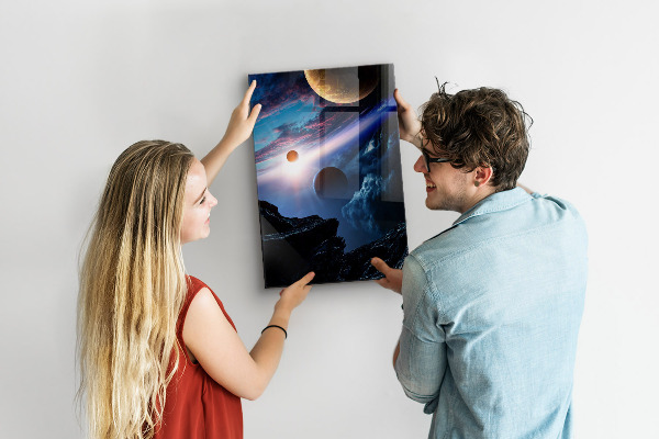 Memo board The space of the planet