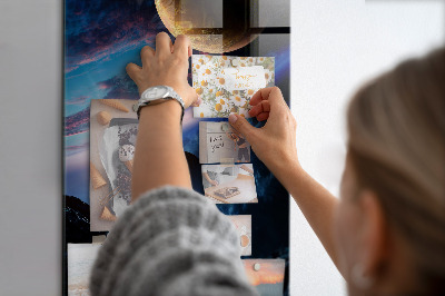 Memo board The space of the planet