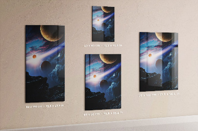 Memo board The space of the planet