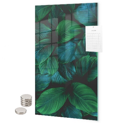 Memo board Large green leaves