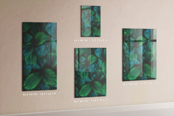 Memo board Large green leaves