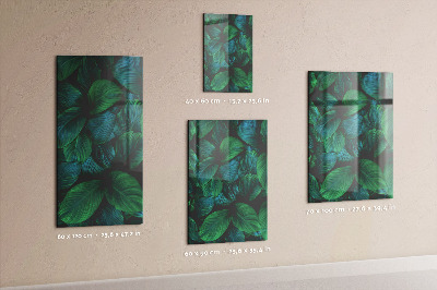 Memo board Large green leaves