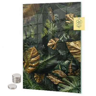 Notice board Tropical leaves