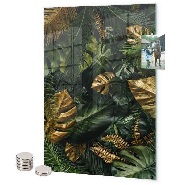 Notice board Tropical leaves