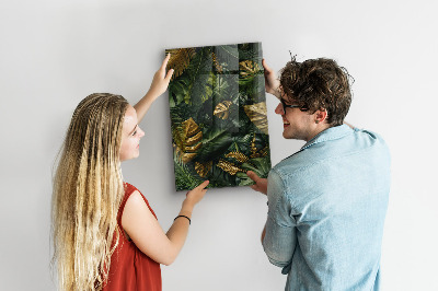 Notice board Tropical leaves