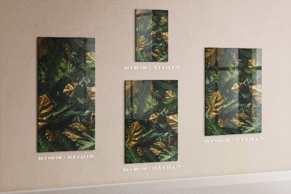 Notice board Tropical leaves