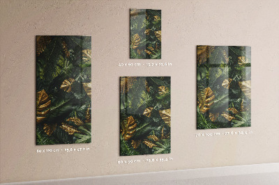 Notice board Tropical leaves