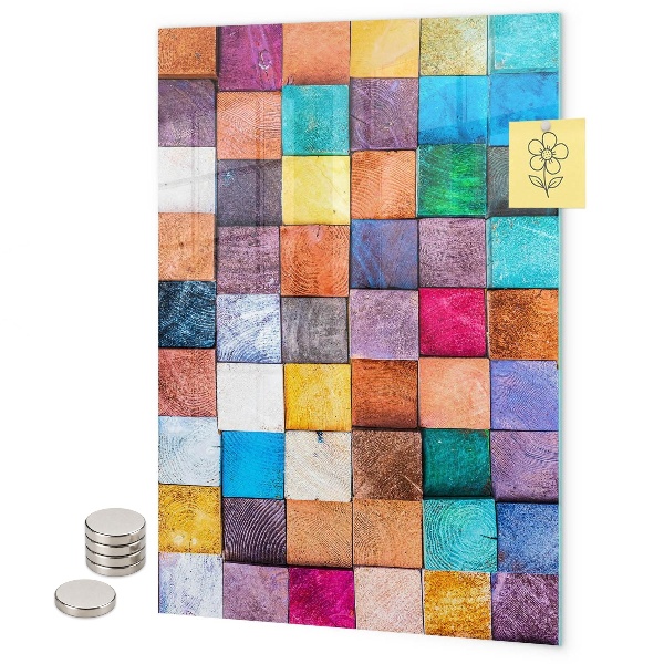 Memo board Colorful checkerboard