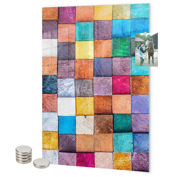 Memo board Colorful checkerboard