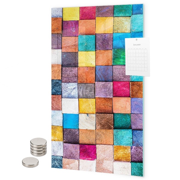 Memo board Colorful checkerboard