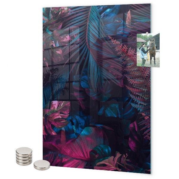 Memo board Tropical leaves
