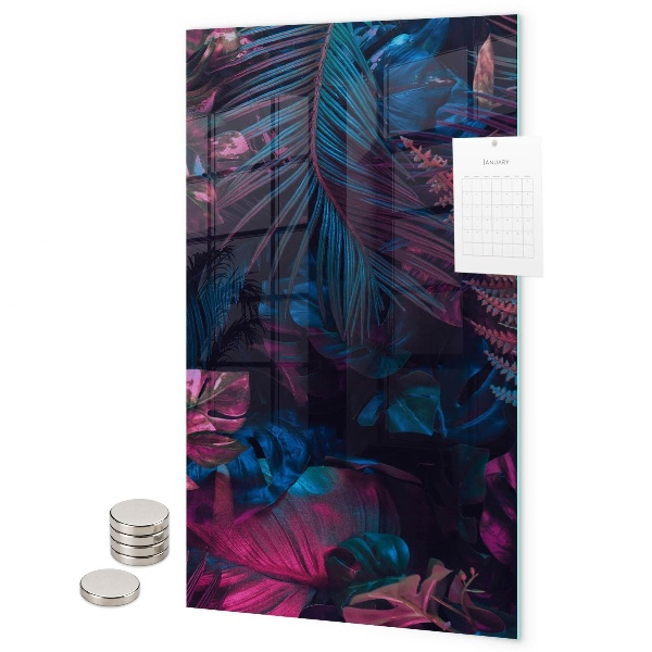Memo board Tropical leaves