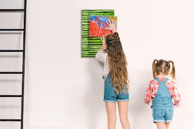 Memo board Green bamboo