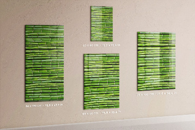 Memo board Green bamboo