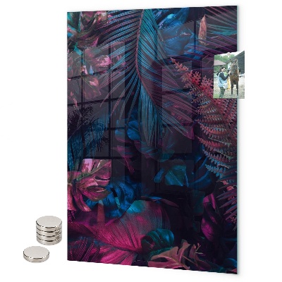 Notice board Tropical monstera leaves