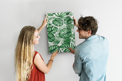 Notice board Tropical monstera leaves