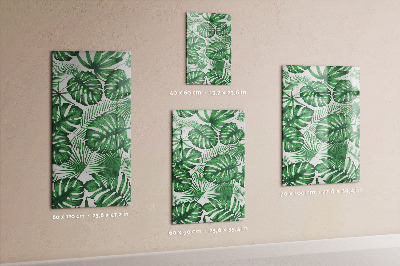 Notice board Tropical monstera leaves