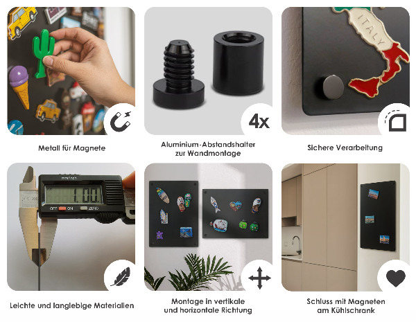 Magnetic board for vacation magnets