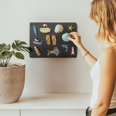 Magnetic board for vacation magnets