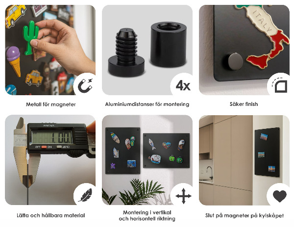 Magnetic board for vacation magnets