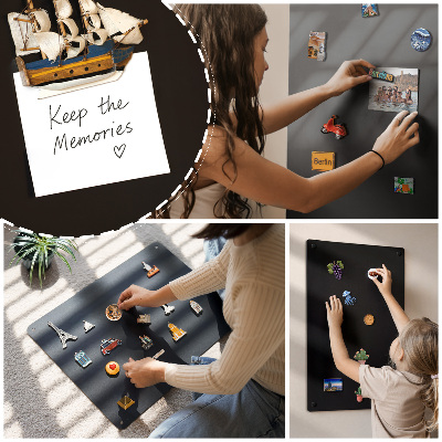 Magnetic board for vacation magnets