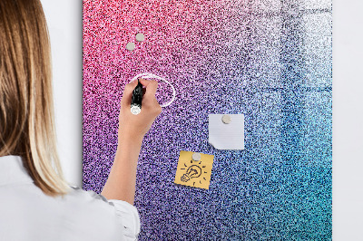 Magnetic dry erase board A colorful board for notes and photos