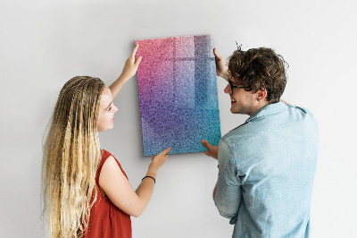 Magnetic dry erase board A colorful board for notes and photos