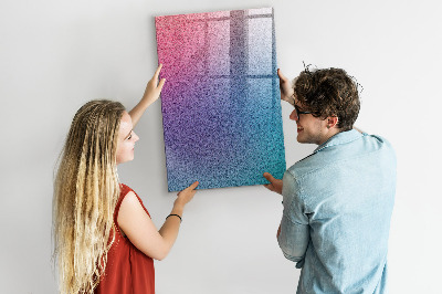Magnetic dry erase board A colorful board for notes and photos