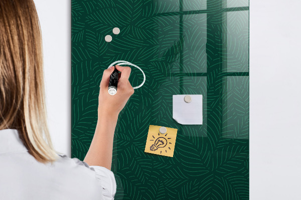 Dry erase board magnetic Stylish board for photos and notes