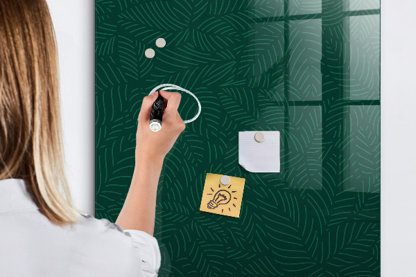 Dry erase board magnetic Stylish board for photos and notes