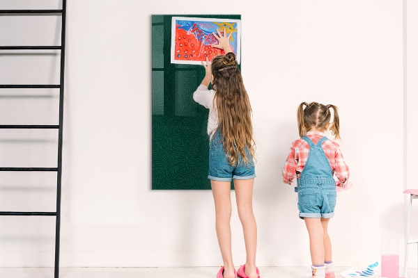 Dry erase board magnetic Stylish board for photos and notes