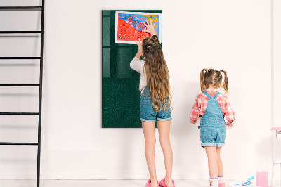 Dry erase board magnetic Stylish board for photos and notes