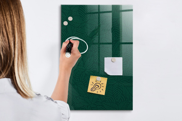 Dry erase board magnetic Stylish board for photos and notes