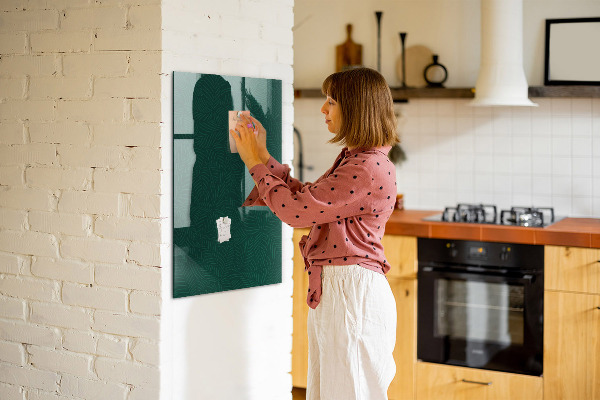 Dry erase board magnetic Stylish board for photos and notes
