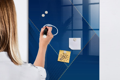 Magnetic dry erase board Modern board for photos and notes