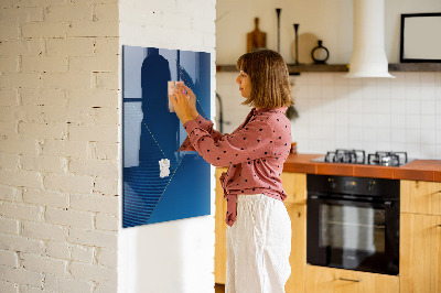 Magnetic dry erase board Modern board for photos and notes