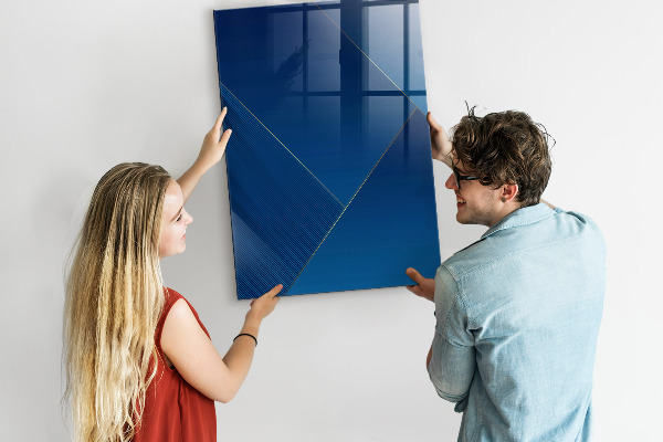 Magnetic dry erase board Modern board for photos and notes
