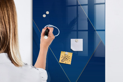 Magnetic dry erase board Modern board for photos and notes