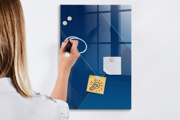 Magnetic dry erase board Modern board for photos and notes