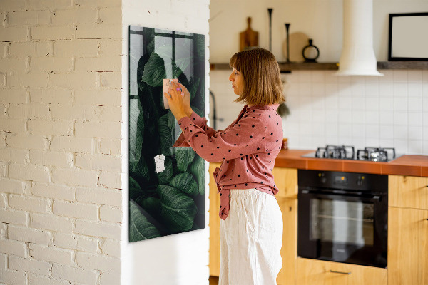 Dry erase board magnetic Green board for notes and photos