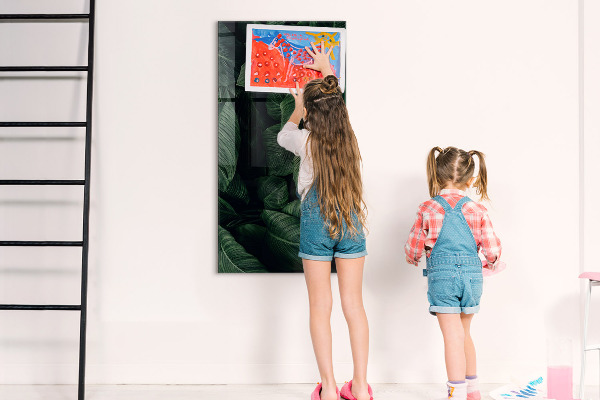 Dry erase board magnetic Green board for notes and photos