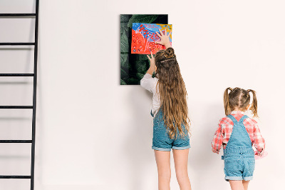 Dry erase board magnetic Green board for notes and photos