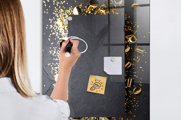 Magnetic dry erase board A stylish board for notes and photos