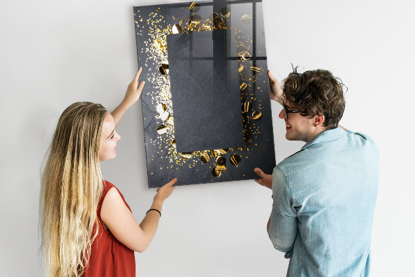 Magnetic dry erase board A stylish board for notes and photos