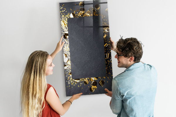 Magnetic dry erase board A stylish board for notes and photos