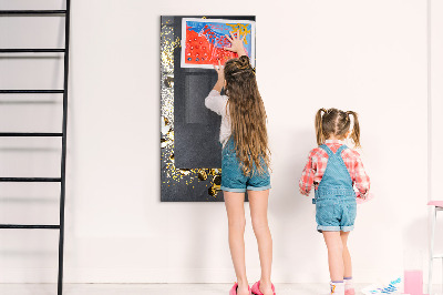 Magnetic dry erase board A stylish board for notes and photos