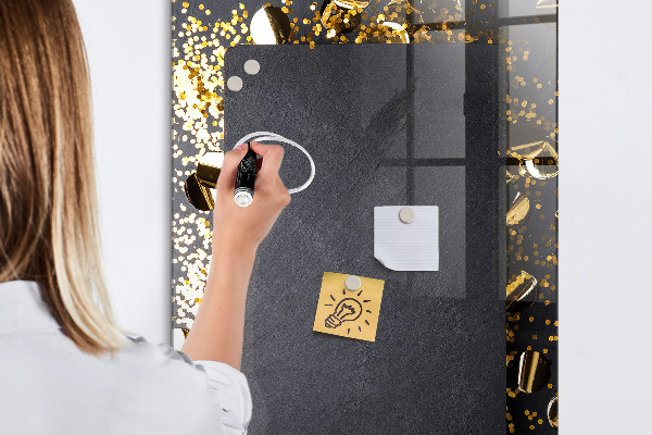 Magnetic dry erase board A stylish board for notes and photos