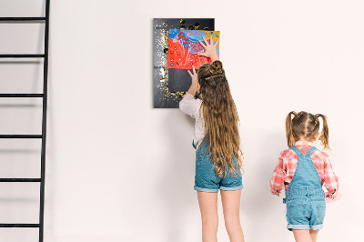 Magnetic dry erase board A stylish board for notes and photos