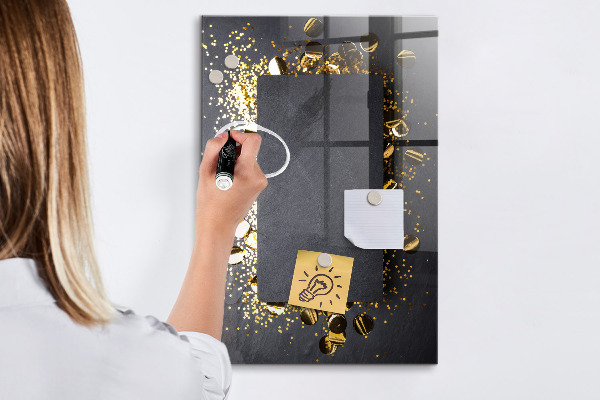 Magnetic dry erase board A stylish board for notes and photos